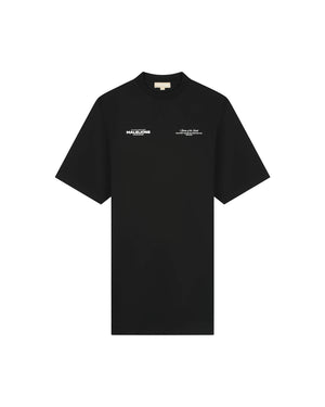 Malelions Women Italian Summer T-Shirt Dress | Black/White