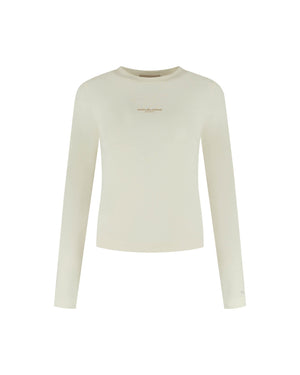 Malelions Women Studio Longsleeve Top | Cream