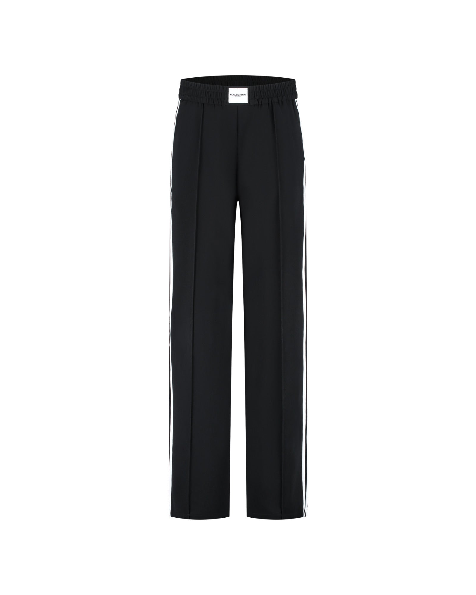 Malelions Women Studio Loose Fit Pants | Black/White