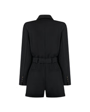 Malelions Women Label Playsuit | Black