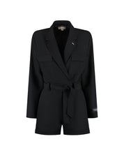 Malelions Women Label Playsuit | Black