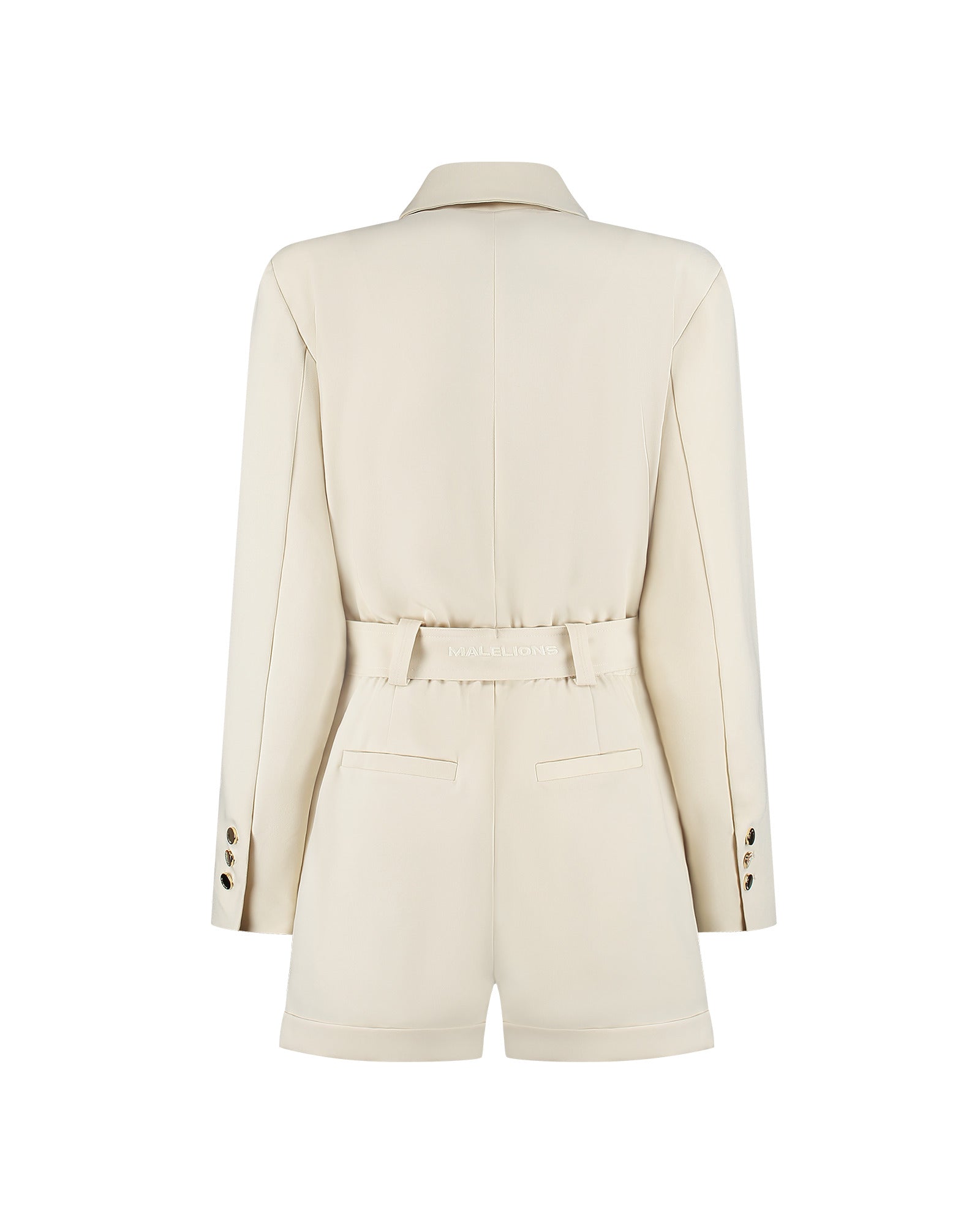 Malelions Women Label Playsuit | Sand
