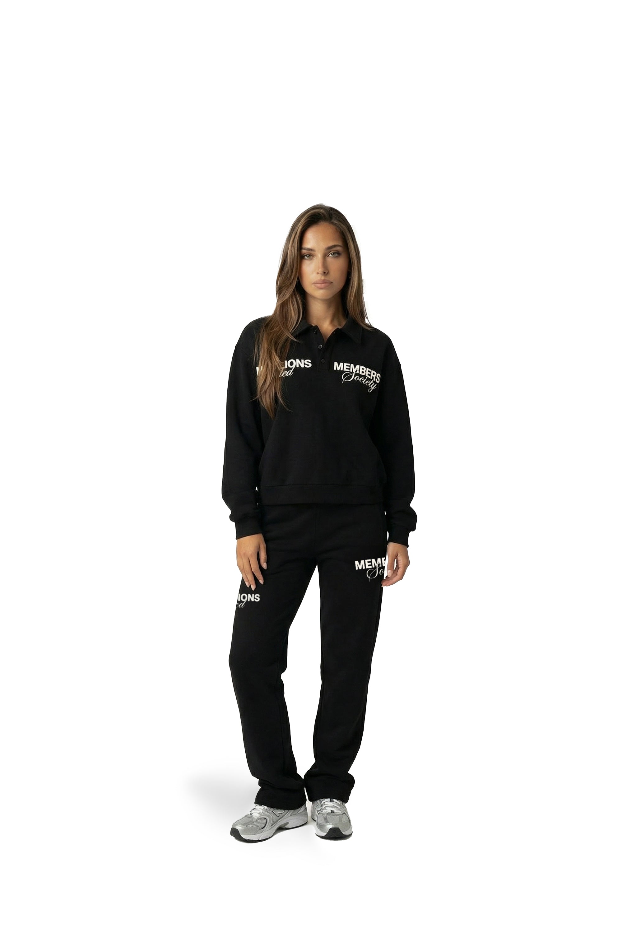 Malelions Women Members Society Polo Sweater | Black