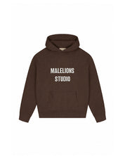 Malelions Women Heavy Knitted Hoodie | Dark Brown