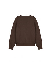 Malelions Women Heavy Knitted Sweater | Dark Brown