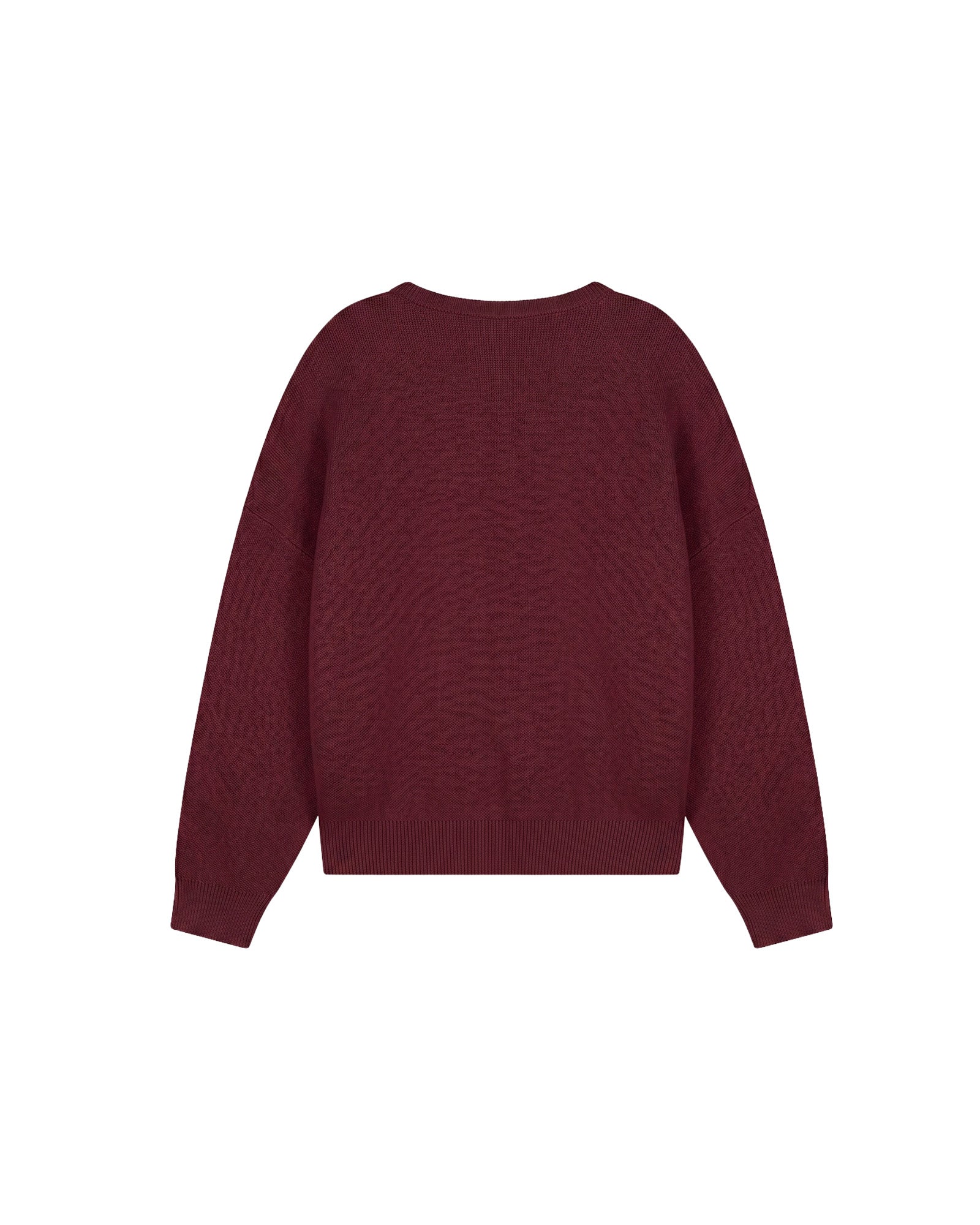 Malelions Women Heavy Knitted Sweater | Bordeaux