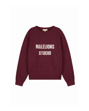 Malelions Women Heavy Knitted Sweater | Bordeaux
