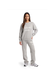 Malelions Women Heavy Knitted Sweater | Grey Melange