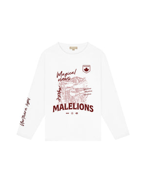 Malelions Women Slopes Longsleeve T-Shirt | White