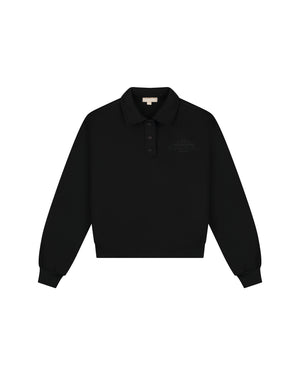 Malelions Women College Polo Sweater | Black