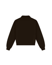 Malelions Women College Polo Sweater | Dark Brown