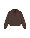  Malelions Women College Polo Sweater | Dark Brown