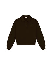 Malelions Women College Polo Sweater | Dark Brown