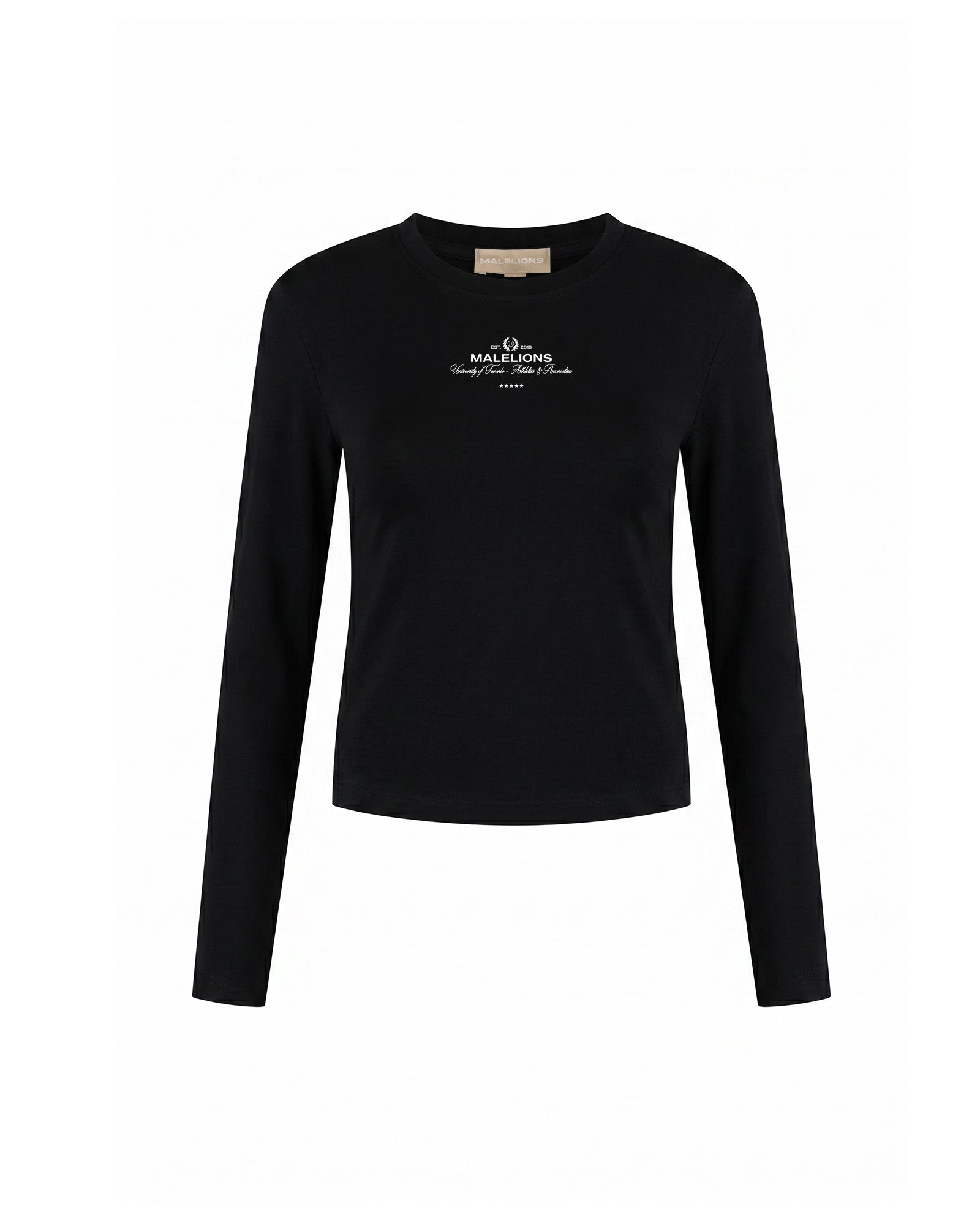 Malelions Women College Longsleeve Top | Black