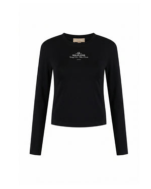 Malelions Women College Longsleeve Top | Black