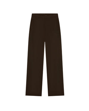 Malelions Women College Straight Leg Sweatpants | Dark Brown