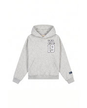 Malelions Women Sherpa Applique Match Hoodie | Grey Melange