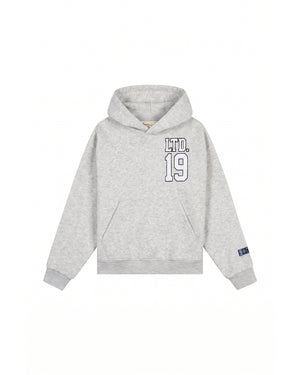 Malelions Women Sherpa Applique Match Hoodie | Grey Melange
