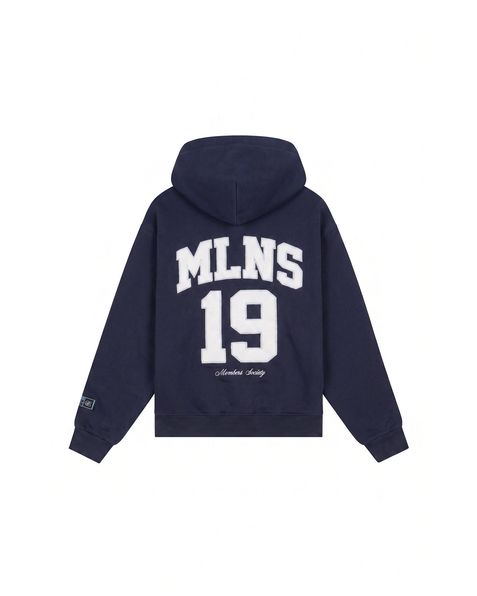 Malelions Women Sherpa Applique Match Hoodie | Midnight Blue