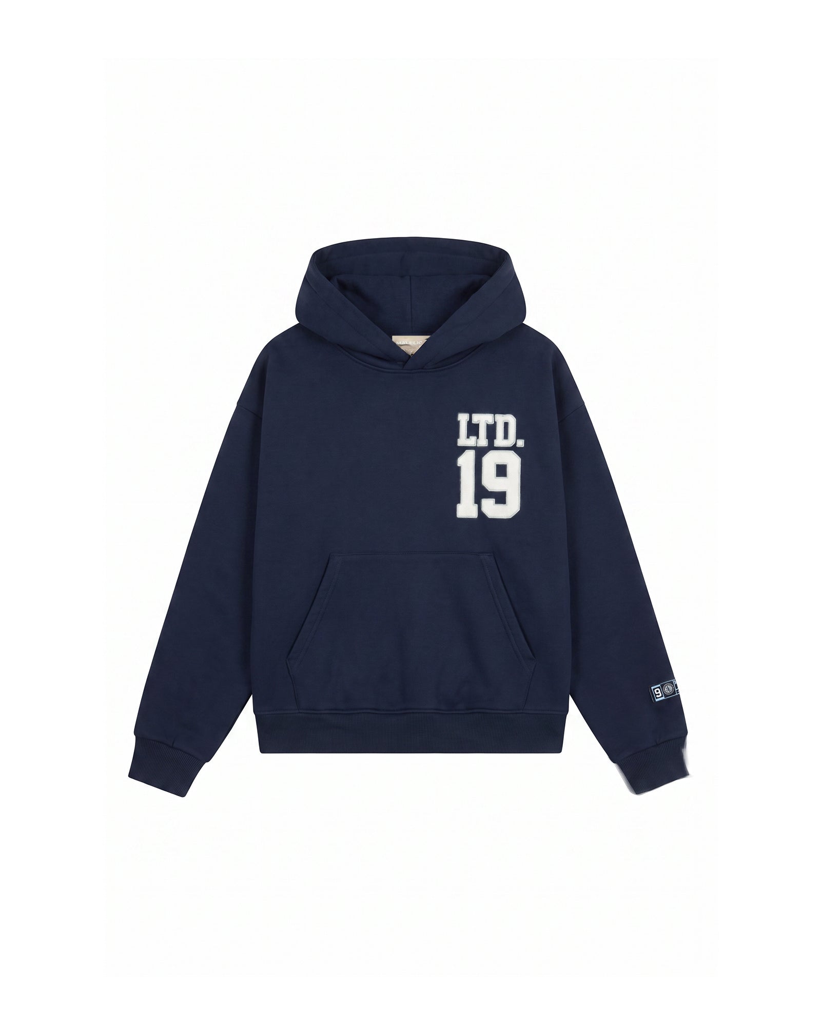 Malelions Women Sherpa Applique Match Hoodie | Midnight Blue