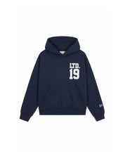 Malelions Women Sherpa Applique Match Hoodie | Midnight Blue