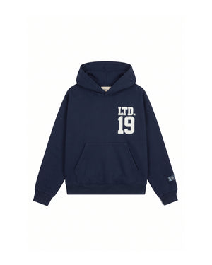 Malelions Women Sherpa Applique Match Hoodie | Midnight Blue