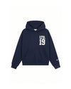  Malelions Women Sherpa Applique Match Hoodie | Midnight Blue