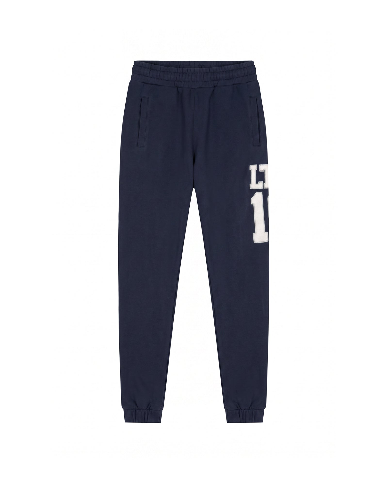 Malelions Women Sherpa Applique Match Sweatpants | Midnight Blue