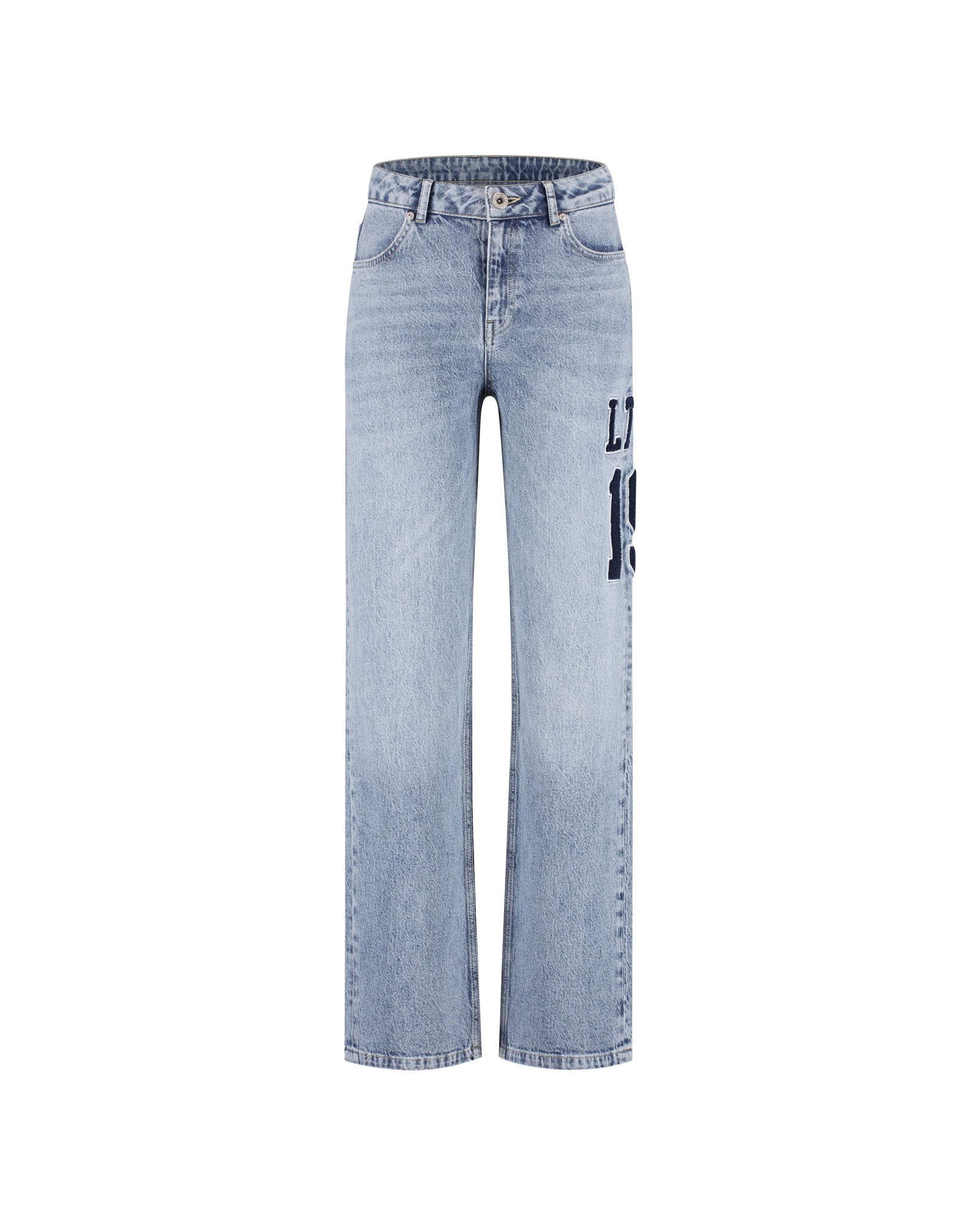 Malelions Women Straight Leg Match Jeans | Light Blue