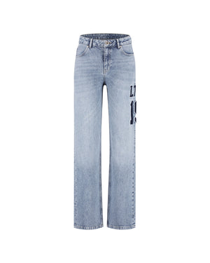 Malelions Women Straight Leg Match Jeans | Light Blue