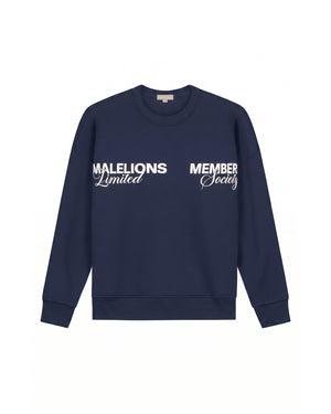 Malelions Women Members Society Sweater | Midnight Blue