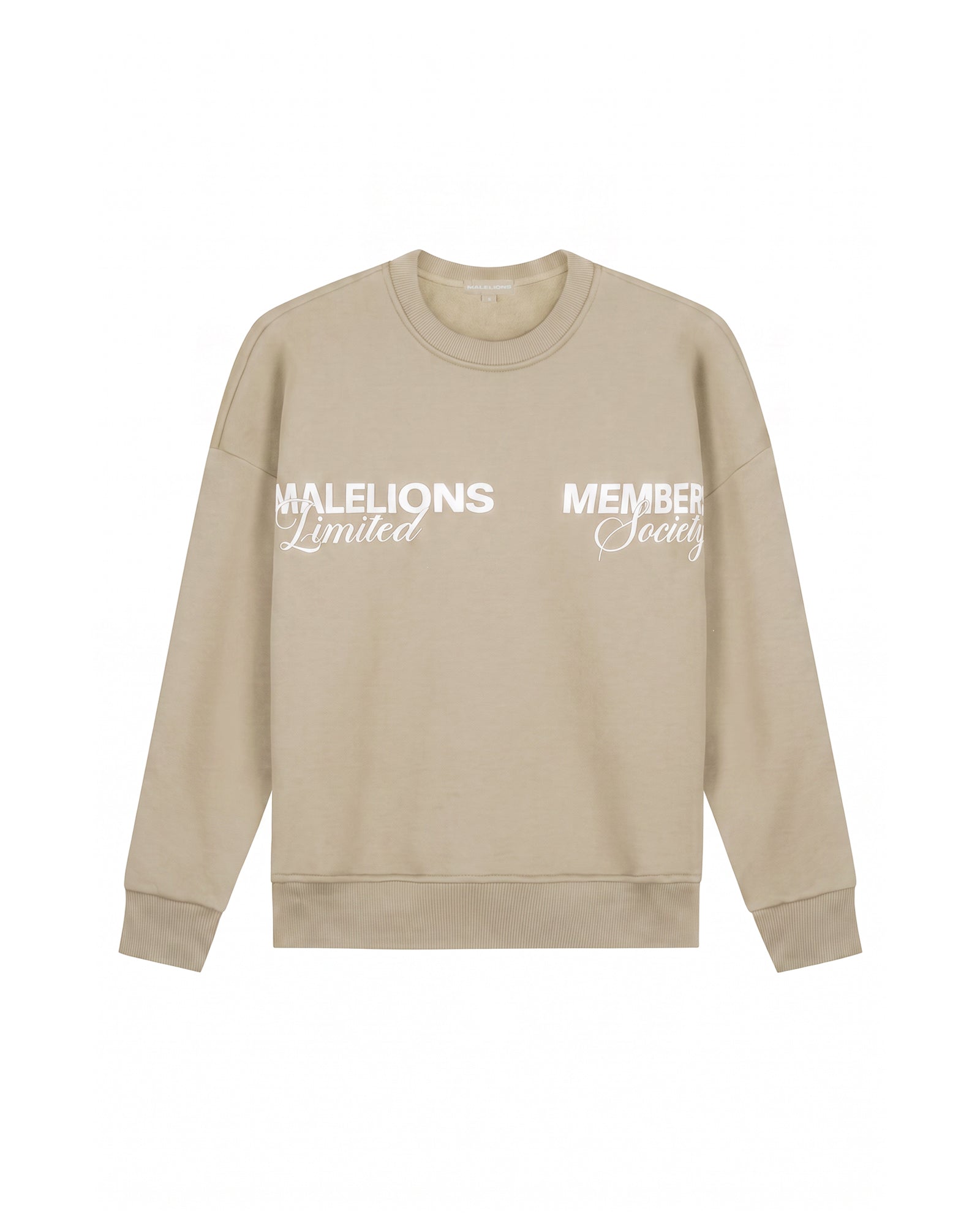 Malelions Women Members Society Sweater | Beige