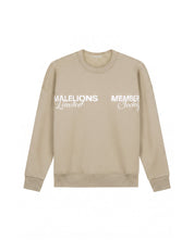 Malelions Women Members Society Sweater | Beige