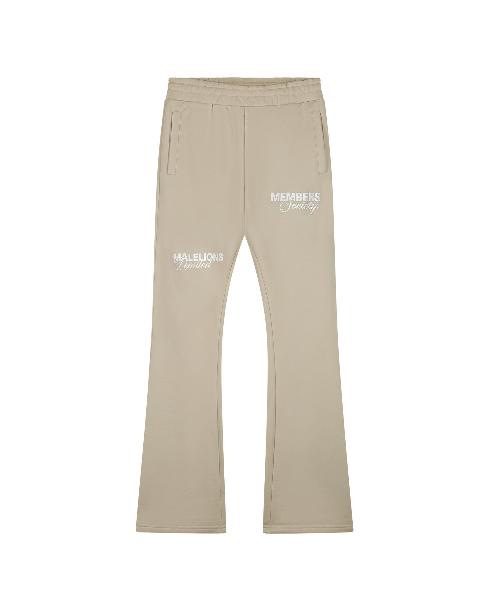 Malelions Women Members Society Flared Sweatpants | Beige