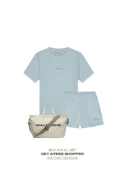 Malelions Women Kiki T-Shirt | Vista Blue/Dark Blue