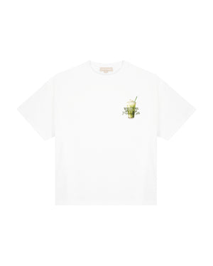 Malelions Women Barista Lounge Oversized T-Shirt | White
