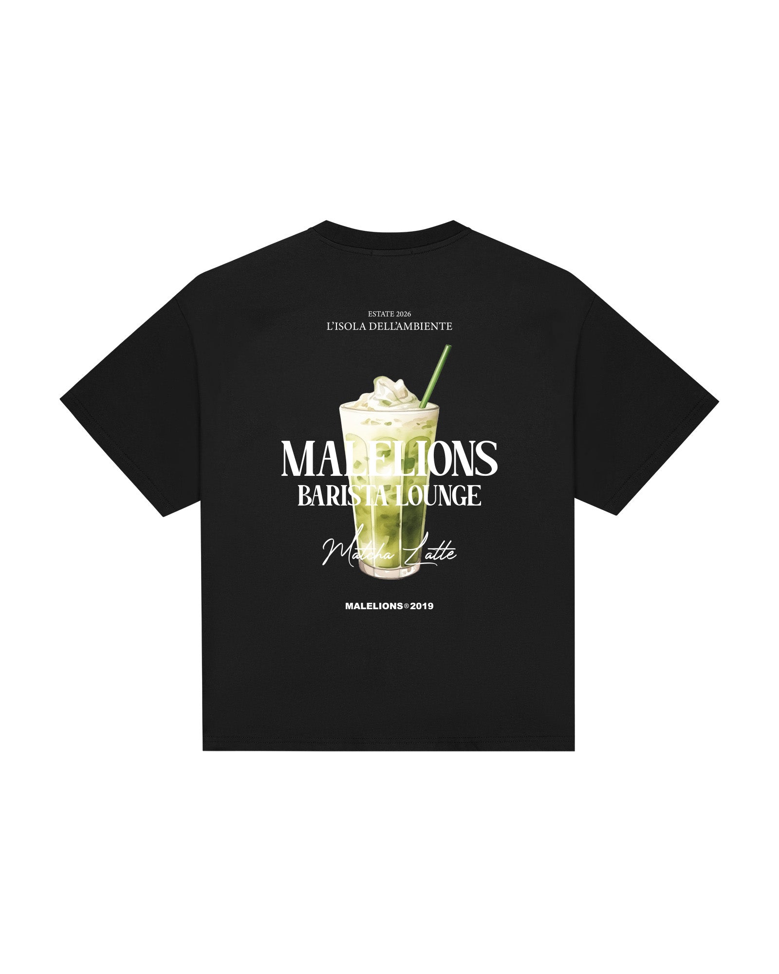 Malelions Women Barista Lounge Oversized T-Shirt | Black
