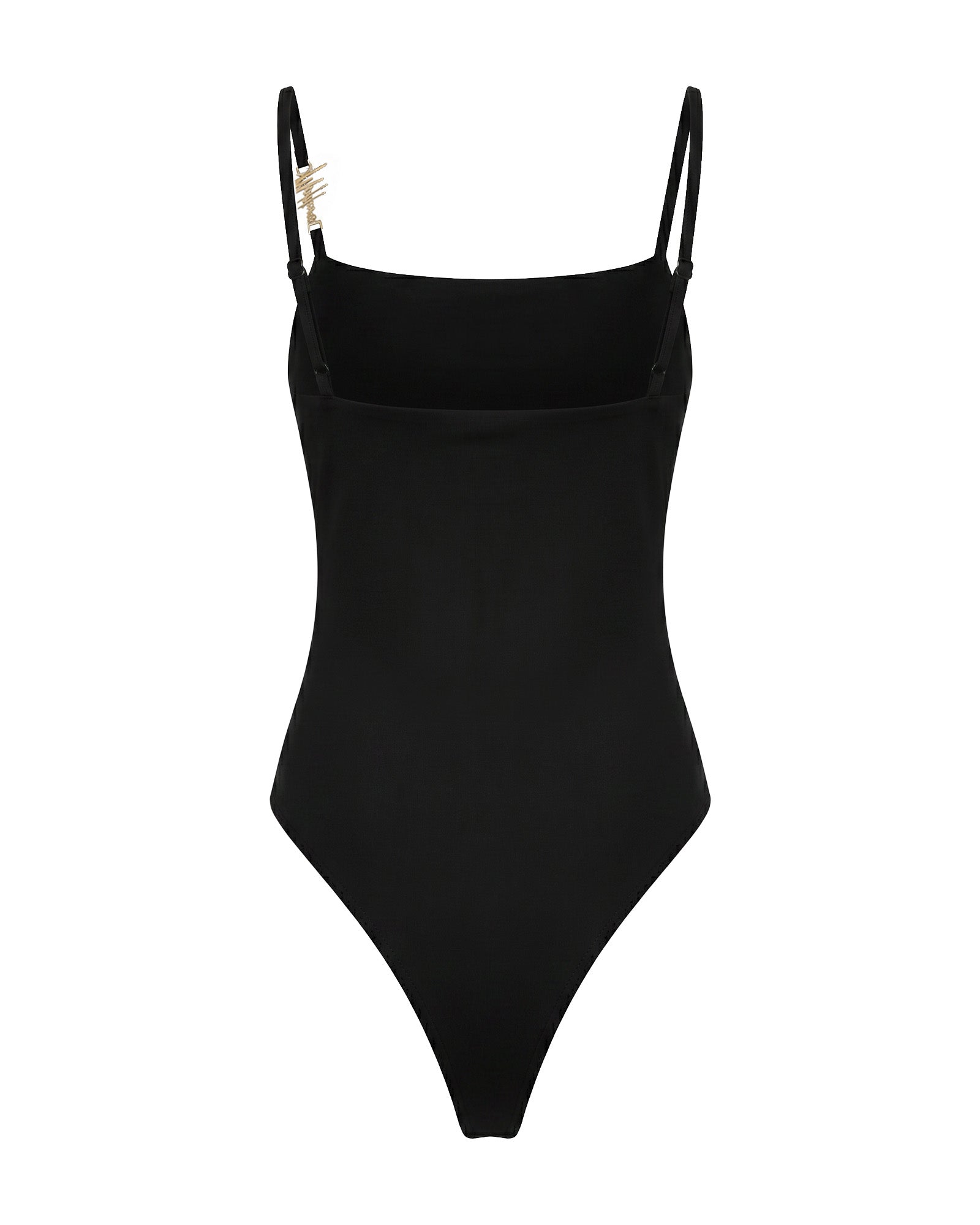 Malelions Women Charm Emblem Bodysuit | Black