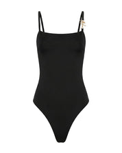 Malelions Women Charm Emblem Bodysuit | Black