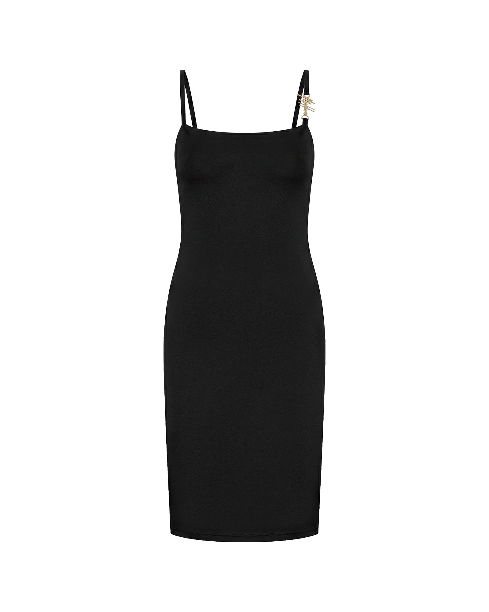 Malelions Women Charm Emblem Dress | Black