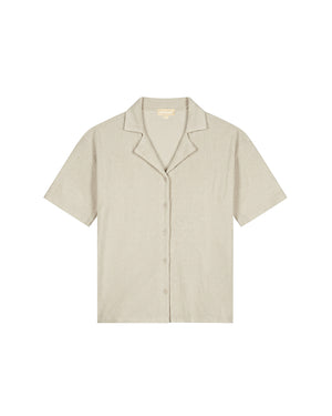 Malelions Women Emblem Bouclé Shirt | Sand