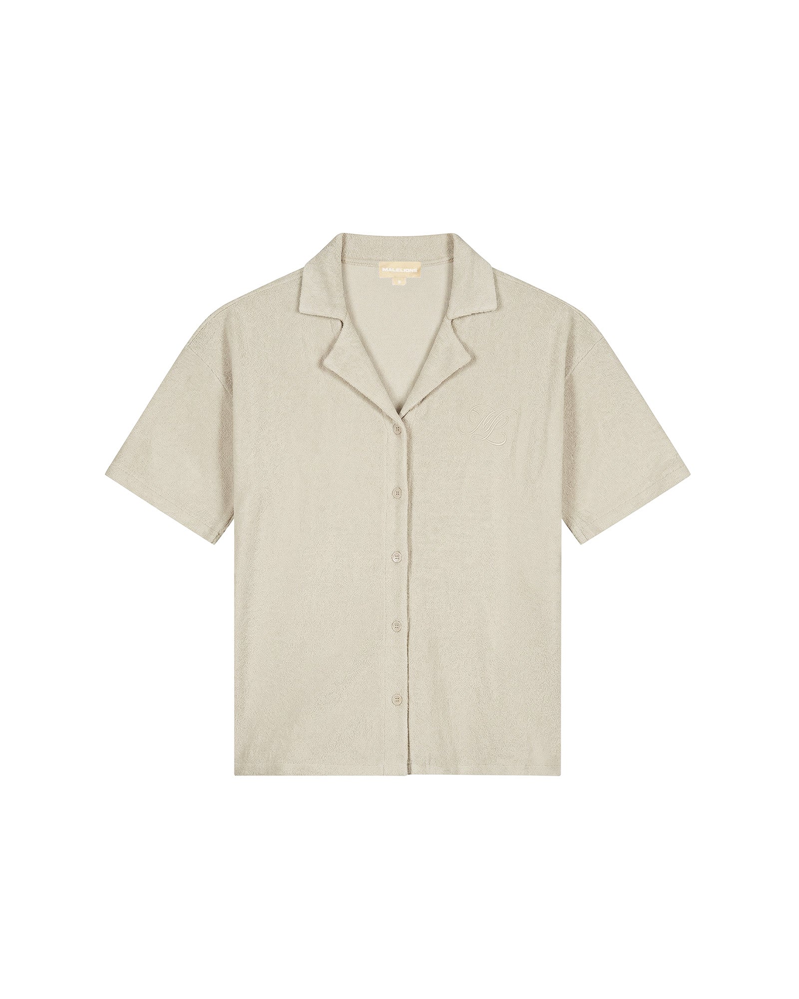 Malelions Women Emblem Bouclé Shirt | Sand