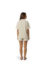 Malelions Women Emblem Bouclé Shirt | Sand