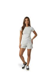 Malelions Women Essentials T-Shirt | Light Grey