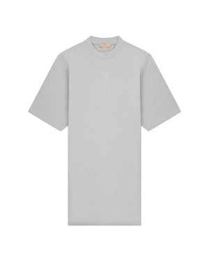 Malelions Women Studio T-Shirt Dress | Light Grey