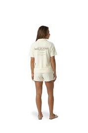 Malelions Women Italian Summer Towelling Shirt | Cream