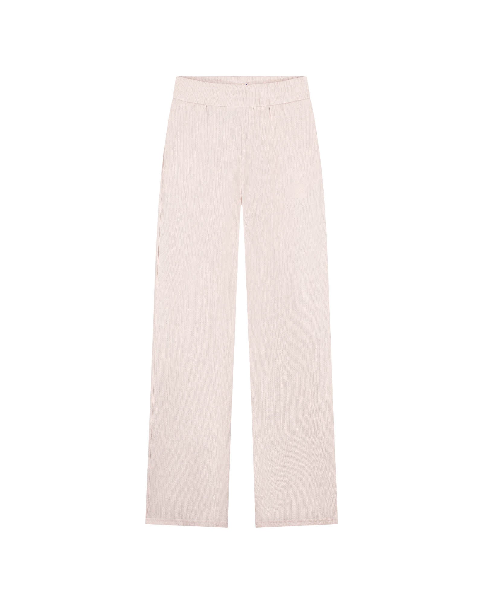 Malelions Women Seersucker Loose Fit Pants | Soft Pink