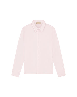 Malelions Women Seersucker Button-Up Shirt | Soft Pink
