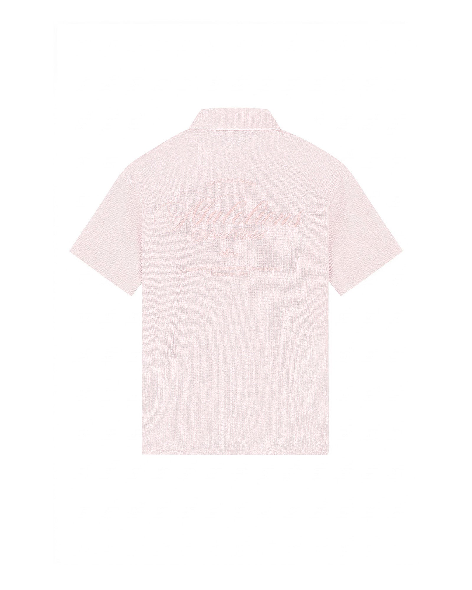 Malelions Women Seersucker Shirt | Soft Pink