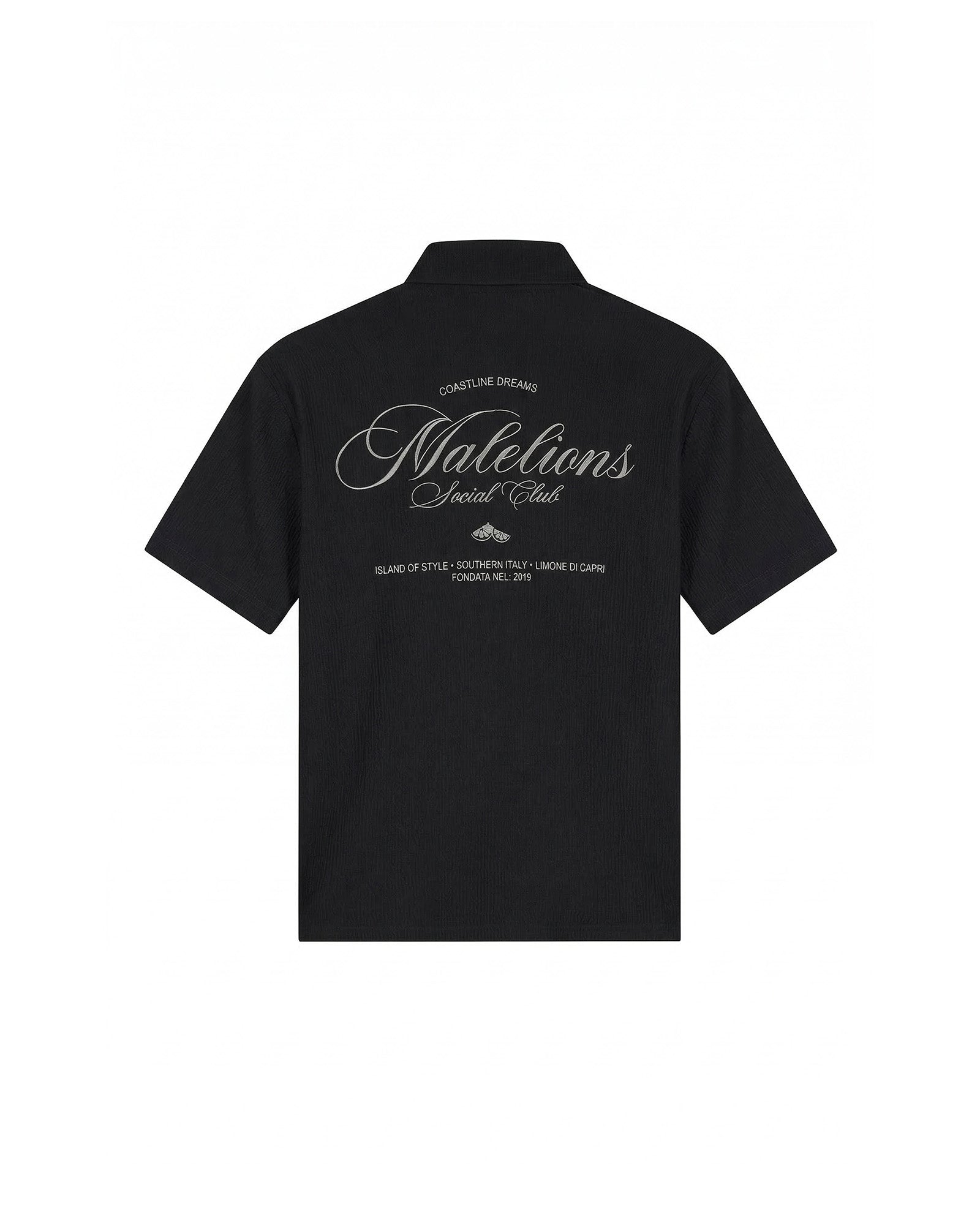 Malelions Women Seersucker Shirt | Black